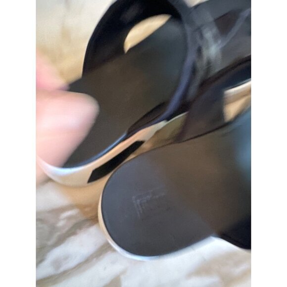 Fitflop Womens Heda Chain Toe Thong Flip Flops Black Sandals Size 11 - Picture 2 of 8